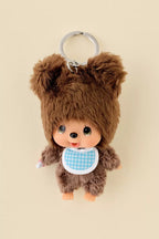 Monchichi Kuma Keyring 藍色寶寶鑰匙圈