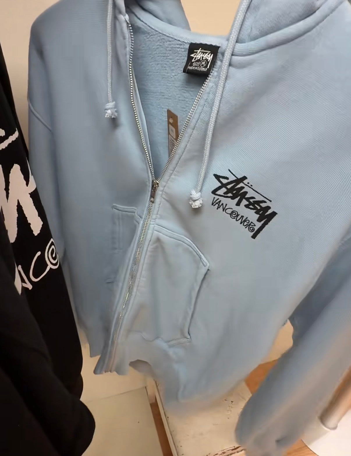 STÜSSY 新品 Vancouver城市限定連帽外套［寶寶藍］