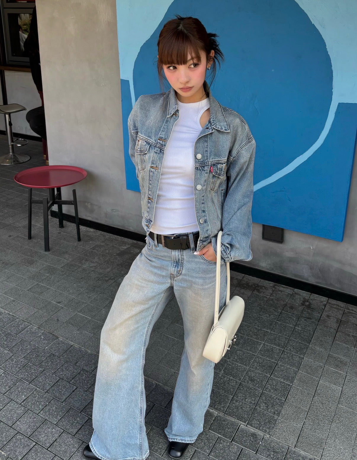 Levi’s x Rosé 同款水洗色牛仔褲👖✨Loose Boot