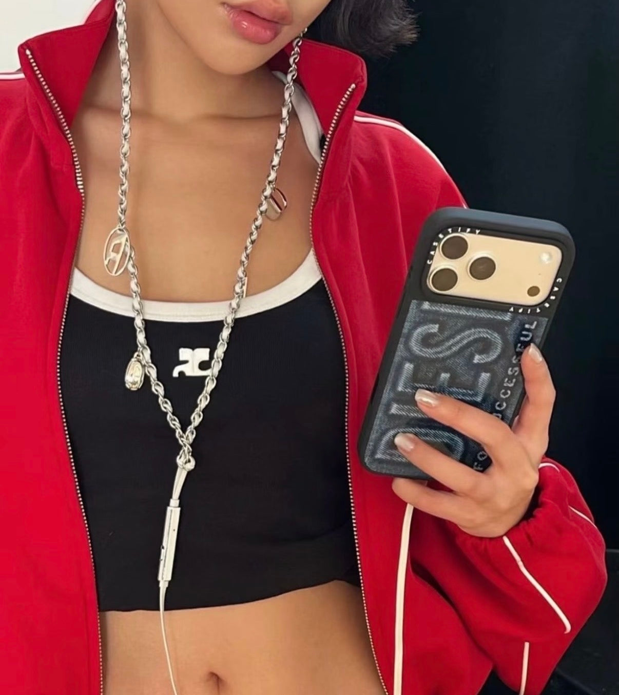 Diesel 有線耳機 ｜Silver Wired Earbuds With USB-C