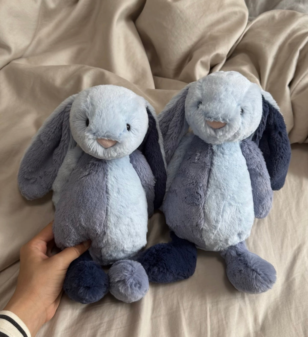 JELLYCAT 藍色拼布兔兔