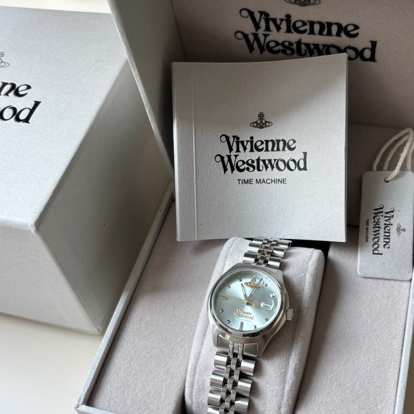 VIVIENNE WESTWOOD 37mm 碎冰藍手錶