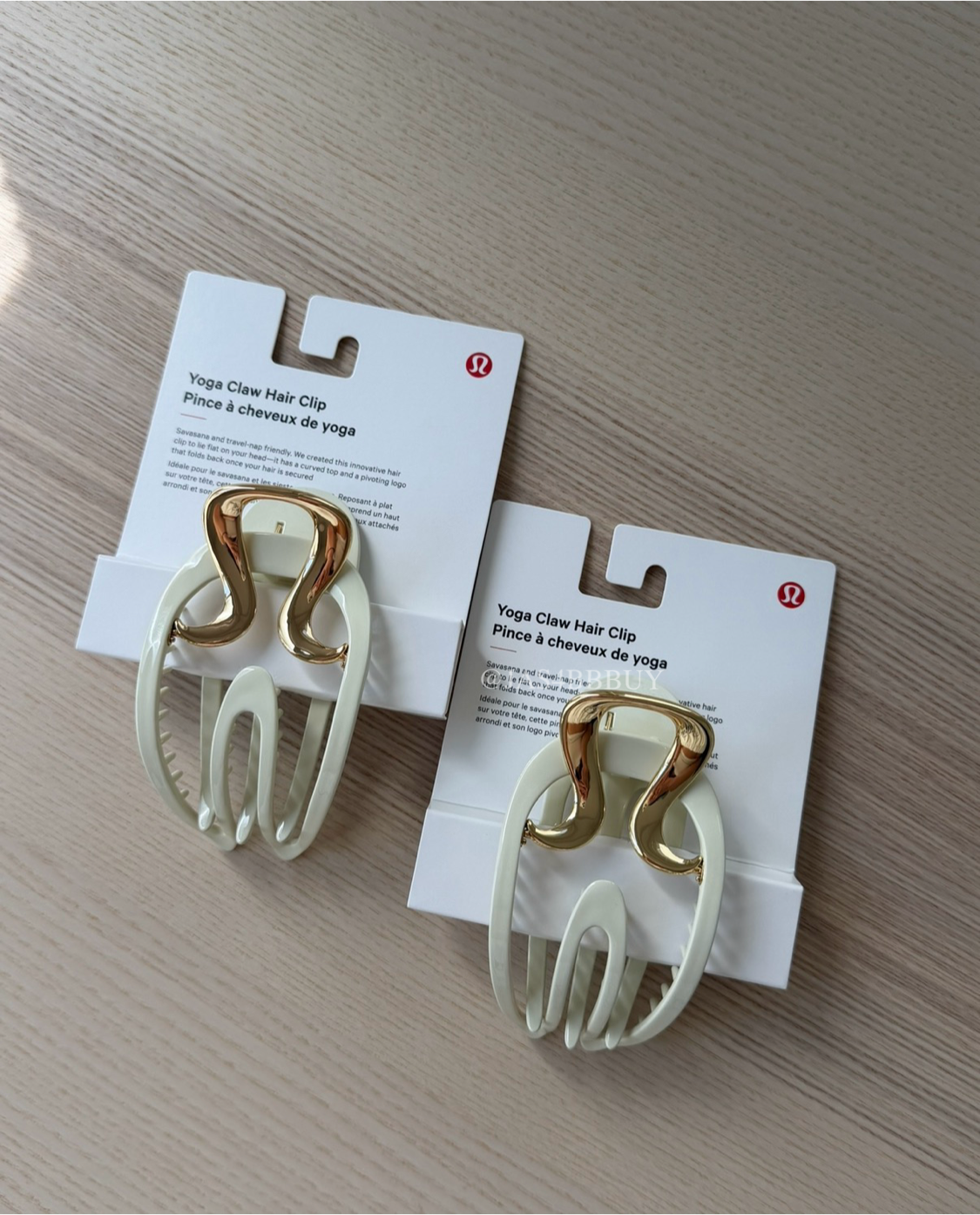 Lululemon 瑜珈髮夾